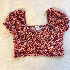 Princess Polly Puff Sleeve Pink Top